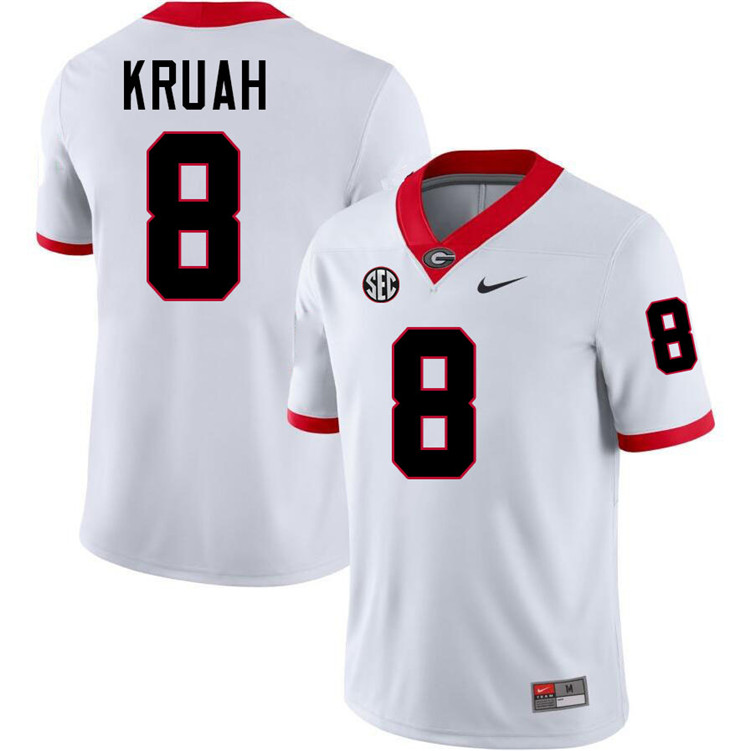 Anthony Kruah Georgia Jersey,University Of Georgia Bulldogs Football Jersey,Uniforms,Gears-White Anthony Kruah Georgia Jersey,University Of Georgia Bulldogs Football Jersey,Uniforms,Gears-White